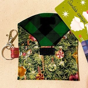 Christmas 🎄 Card Holder Wallet with keychain